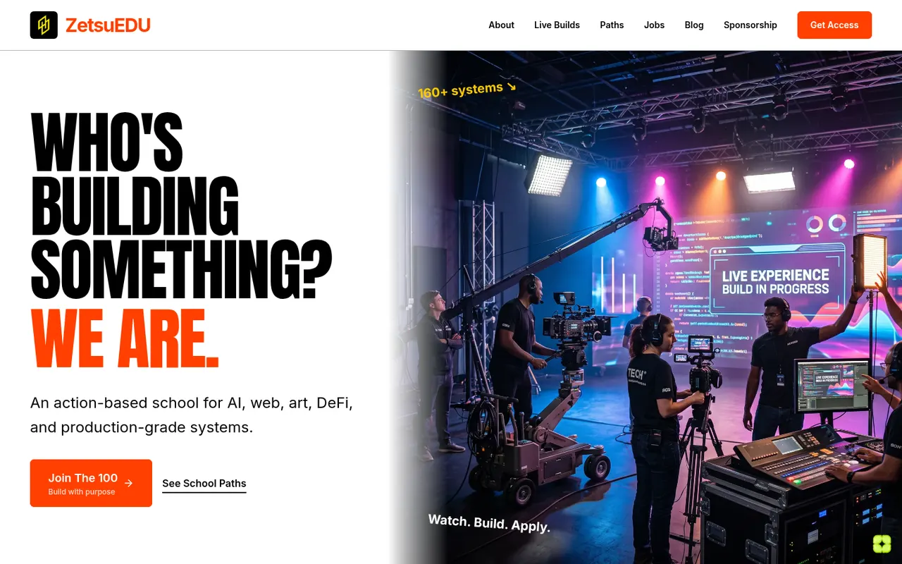 Preview of the Zetsu EDU live site