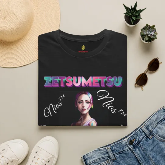A Zetsumetsu graphic tee from the merch shop